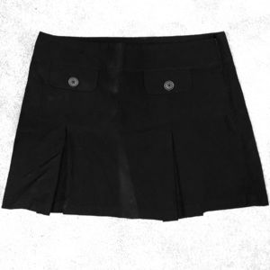 Black short skirt